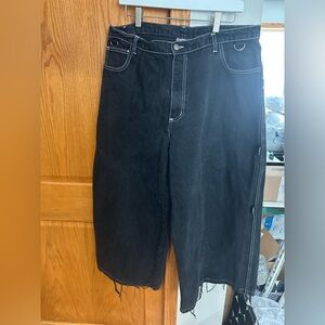 Vintage Sinister Clothing Black Denim Shorts